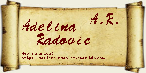 Adelina Radović vizit kartica